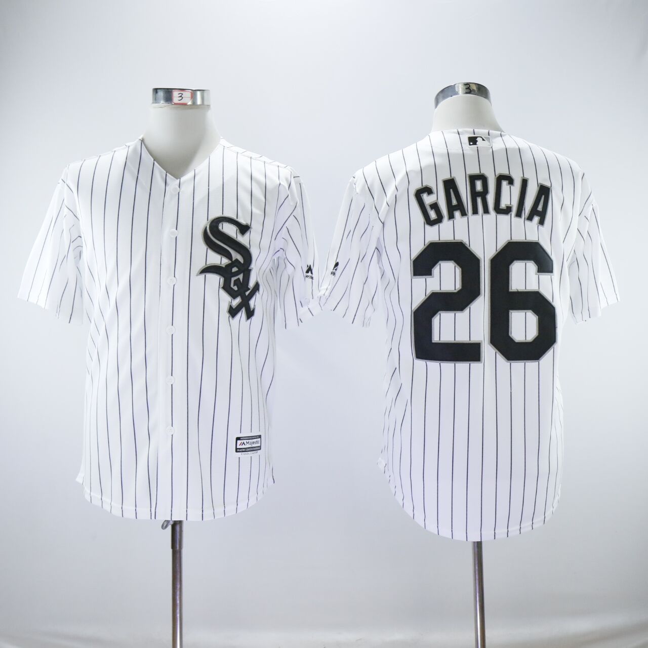 Men Chicago White Sox #26 Garcia White MLB Jerseys->chicago white sox->MLB Jersey